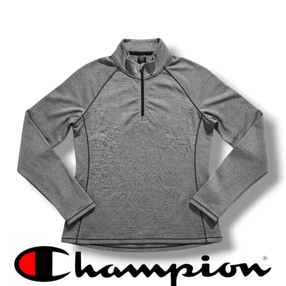 Champion Women’s Gray Quarter Zip Athletic Pullover Small - Picture 7 of 7